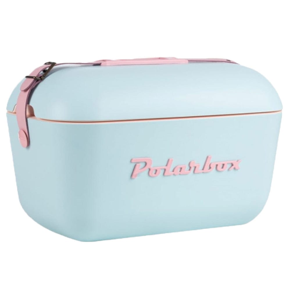 Polarbox Retro Cooler Box 20L / 12L Sky Blue and Pink