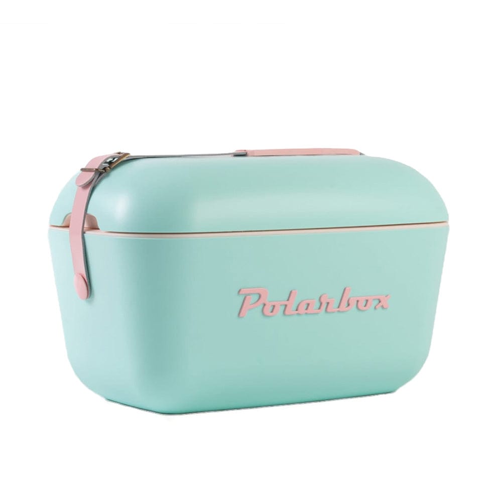 Polarbox Retro Cooler Box 20L / 12L Cyan and Pink on