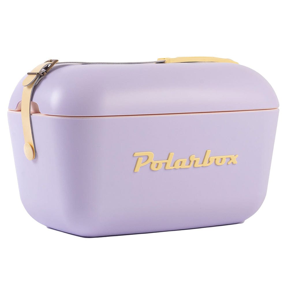 Polarbox Retro Cooler Box 20L / 12L Lilac and Yellow