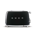 Smeg 4 Slice Glossy Black 50's Retro Style Toaster