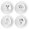 Carrol Boyes Sketchbook Mix DINNERWARE 12pc SET