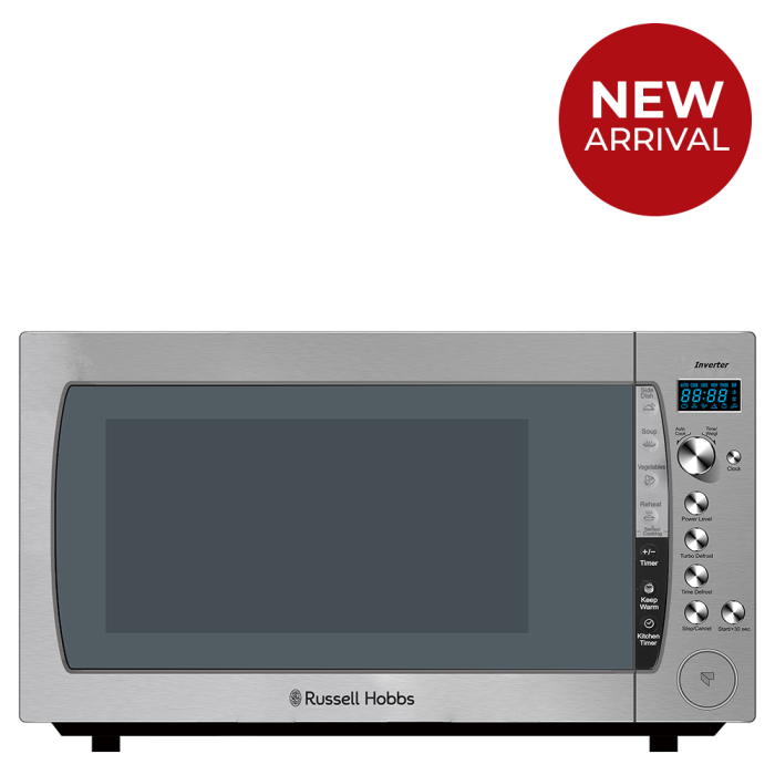 Russell Hobbs 60L Silver Mirror Microwave