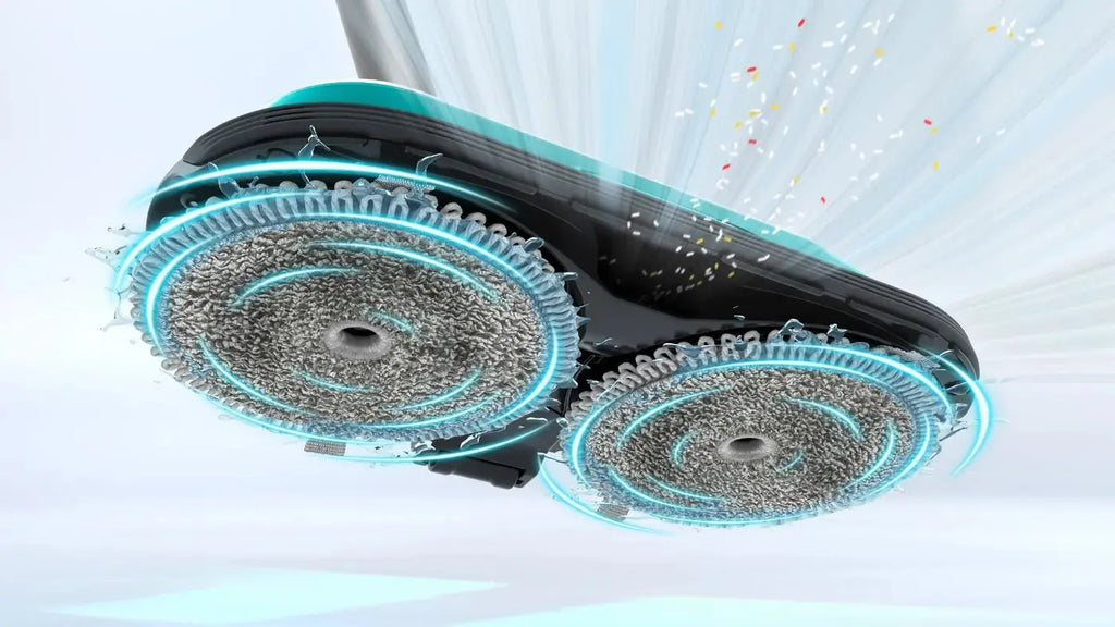 Rechargeable 2 in 1 Vacuum and Mop Unlimited 7 ProHygienic Aqua White