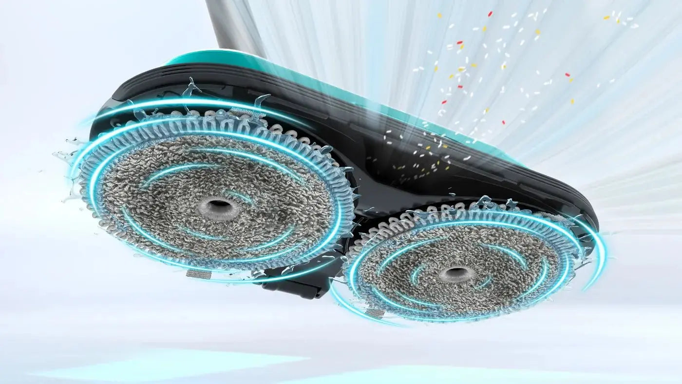 Rechargeable 2 in 1 Vacuum and Mop Unlimited 7 ProHygienic Aqua White