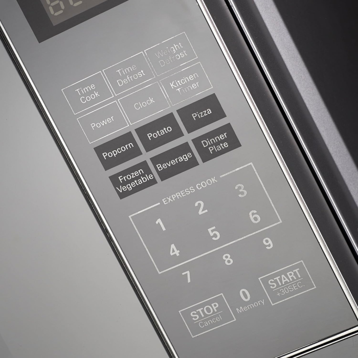 Russell Hobbs 20L Electronic Microwave Mirror Silver