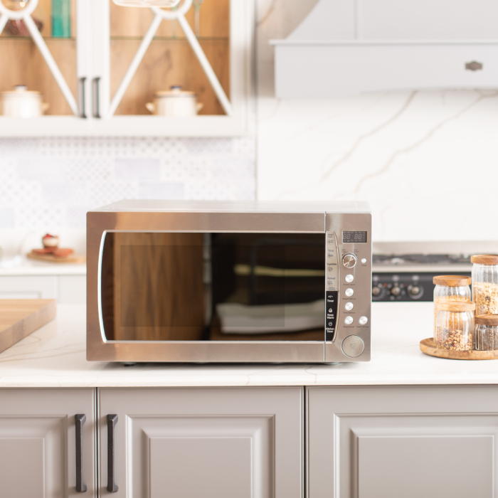 Russell Hobbs 60L Silver Mirror Microwave