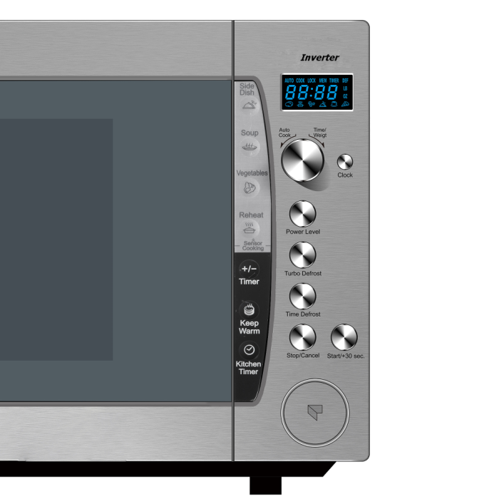 Russell Hobbs 60L Silver Mirror Microwave