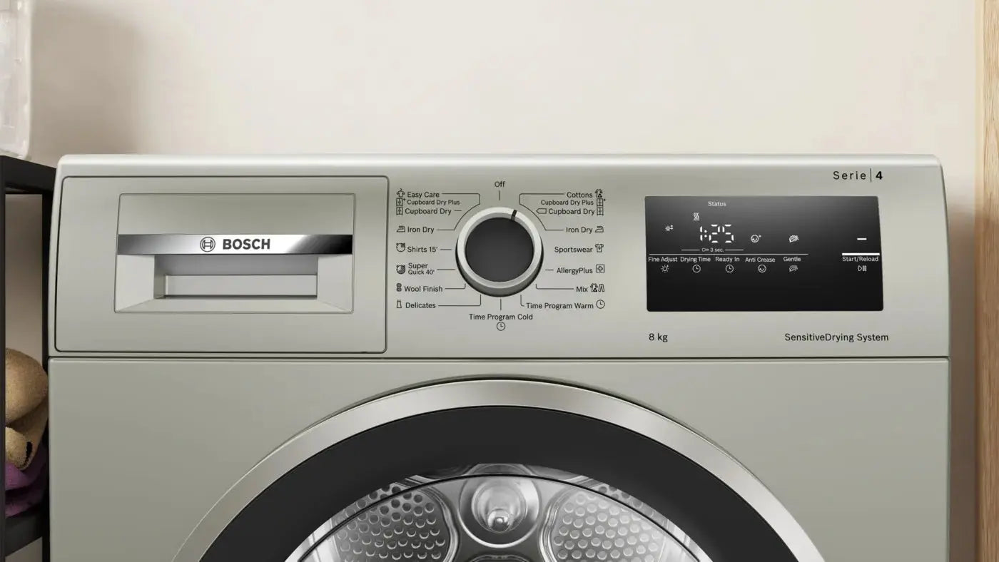 Series 4 Condenser Tumble Dryer 8 kg Silver inox