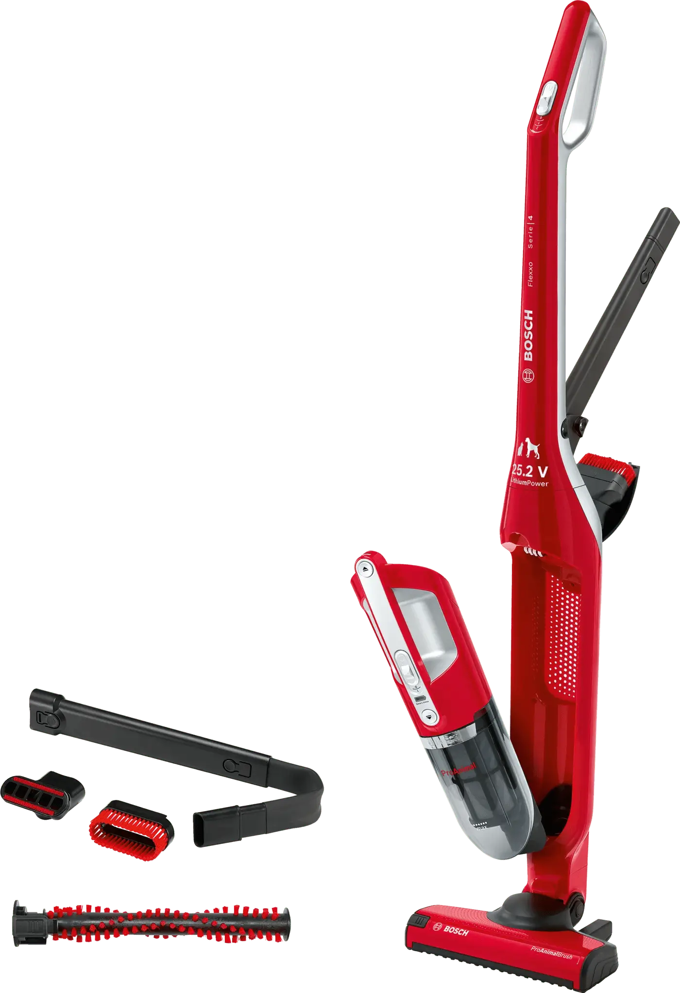 Series 4 Cordless Handheld Vacuum Cleaner Flexxo 25.2V Red