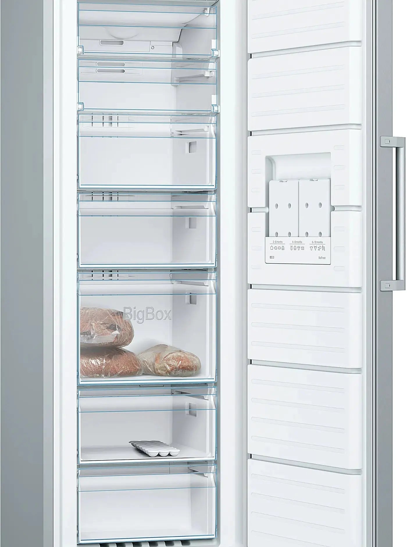 Series 4 Freestanding Freezer 176 x 60 cm Brushed steel anti-fingerprint