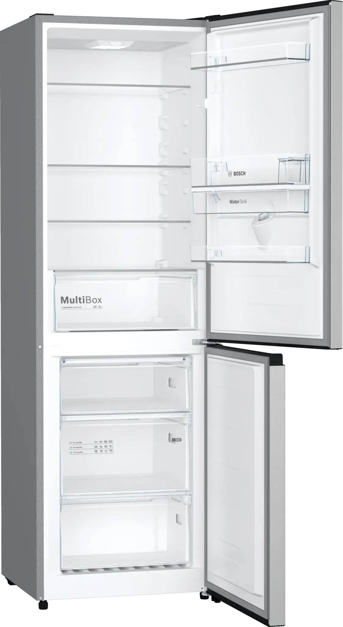 Series 4 Freestanding Fridge-freezer (Bottom freezer) 185.9 x 59.5 cm Inox-look