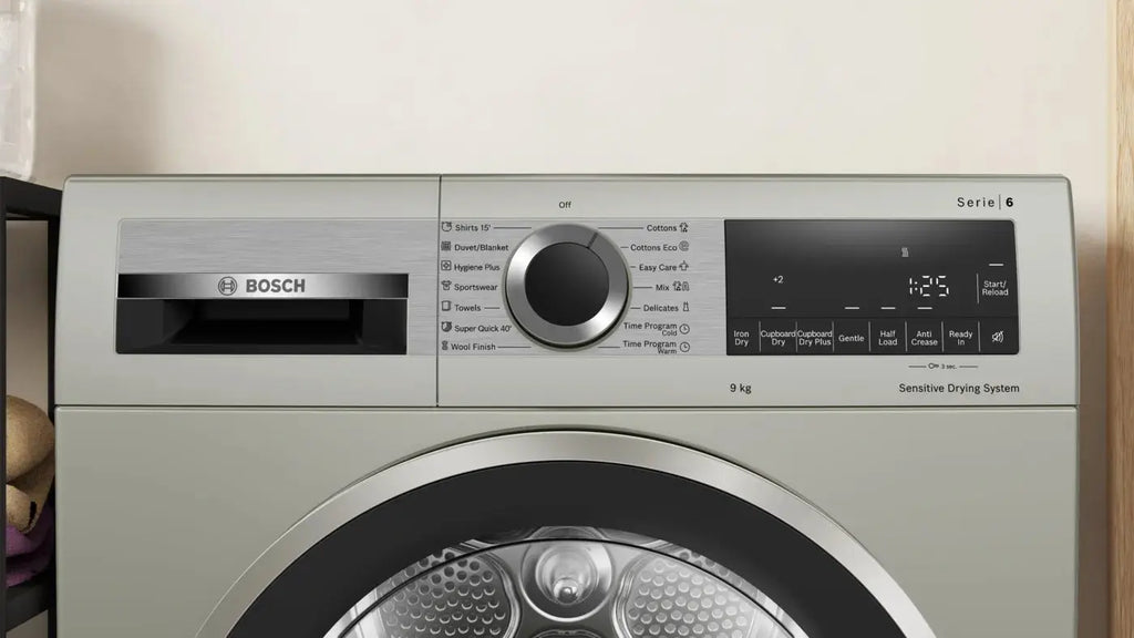 Series 6 Condenser Tumble Dryer 9 kg Silver inox