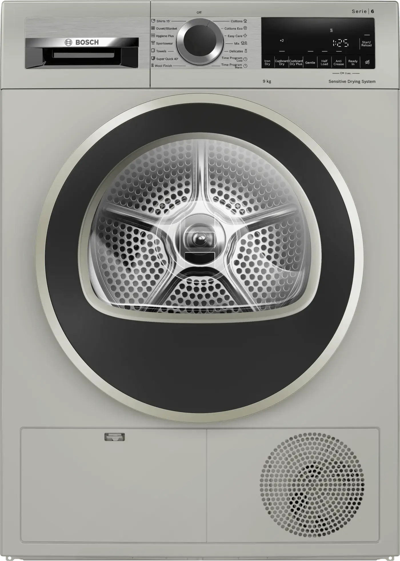 Series 6 Condenser Tumble Dryer 9 kg Silver inox