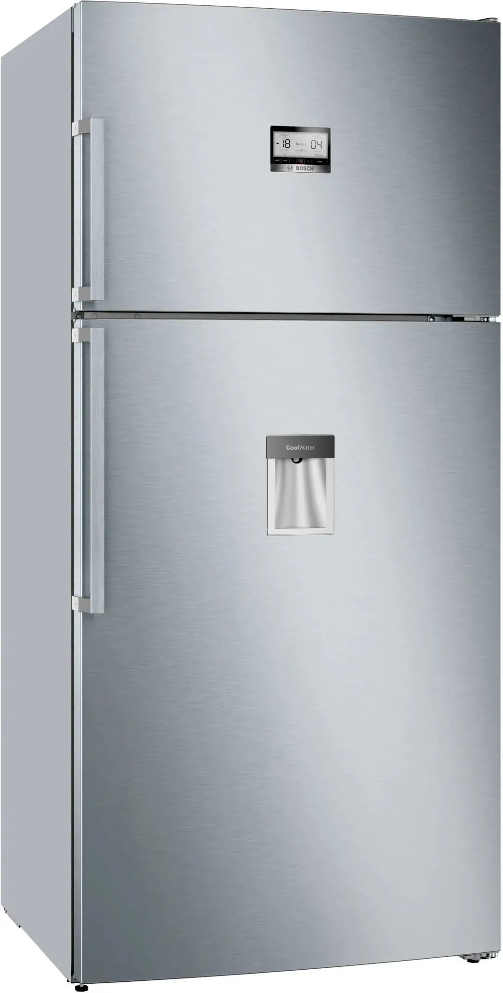 Series 6 Freestanding Fridge-freezer (Top freezer) 186 x 86 cm Brushed steel anti-fingerprint, Total No Frost