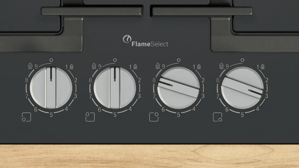 Series 6 Gas Hob 60 cm Tempered glass, Black